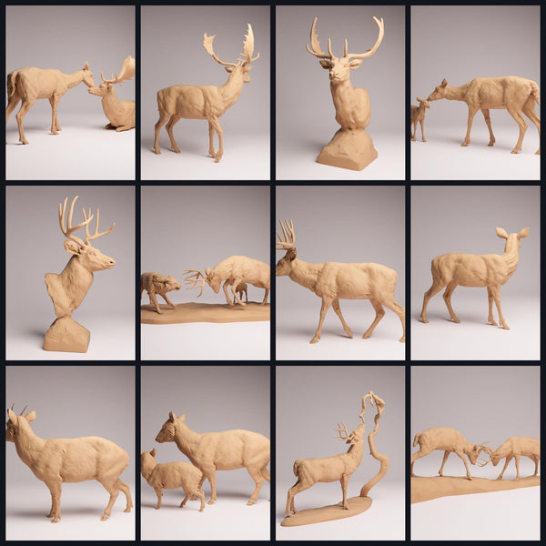 Esta imagen es la imagen de categoría para el lanzamiento 26_01: Hirsch-figuras de animales y miniaturas de animales para dioramas y modelismo