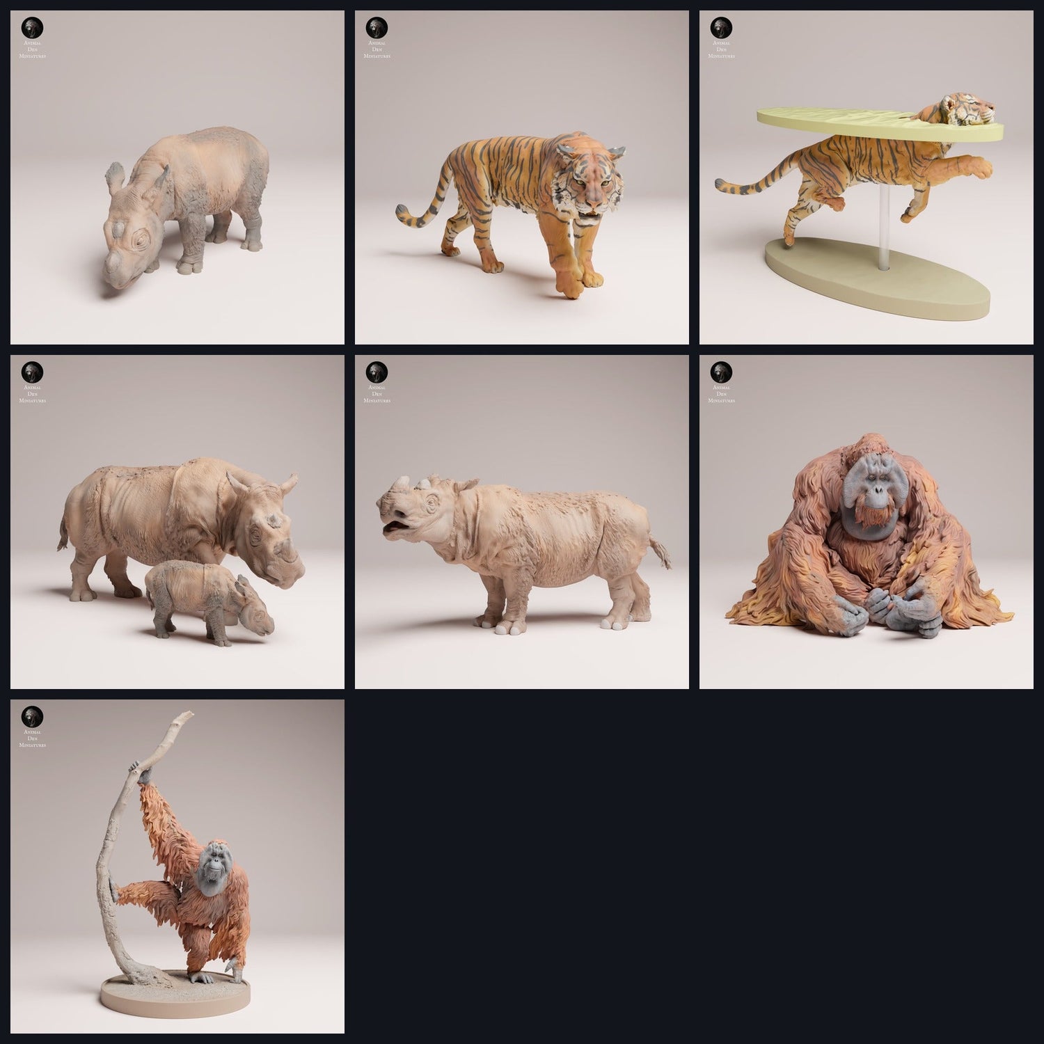 Esta imagen es la imagen de categoría para el lanzamiento 25_03: Sumatra-Selva: figuras de animales y miniaturas de animales para diorama