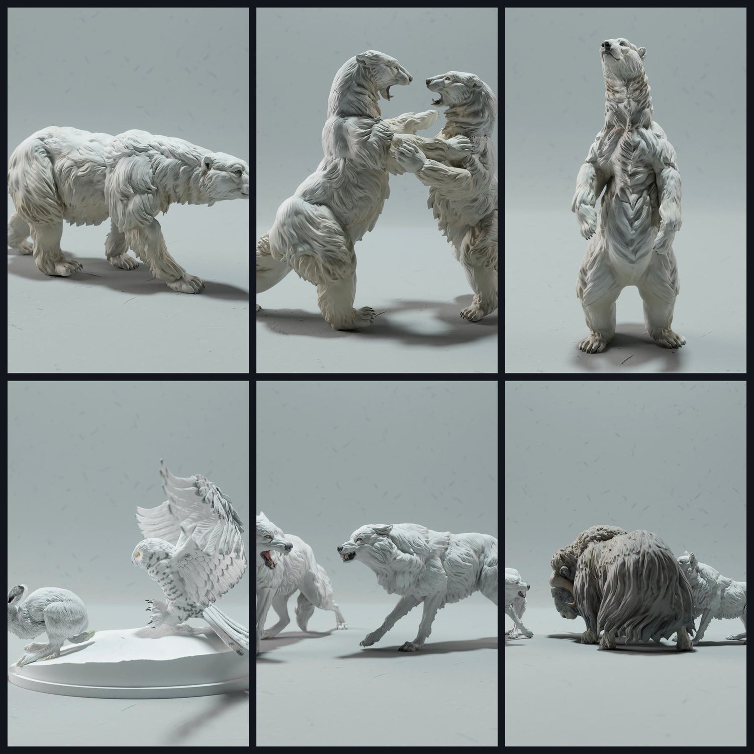 Esta imagen es la imagen de categoría para el lanzamiento 23_01: Arktis-miniaturas de animales para diorama y modelismo