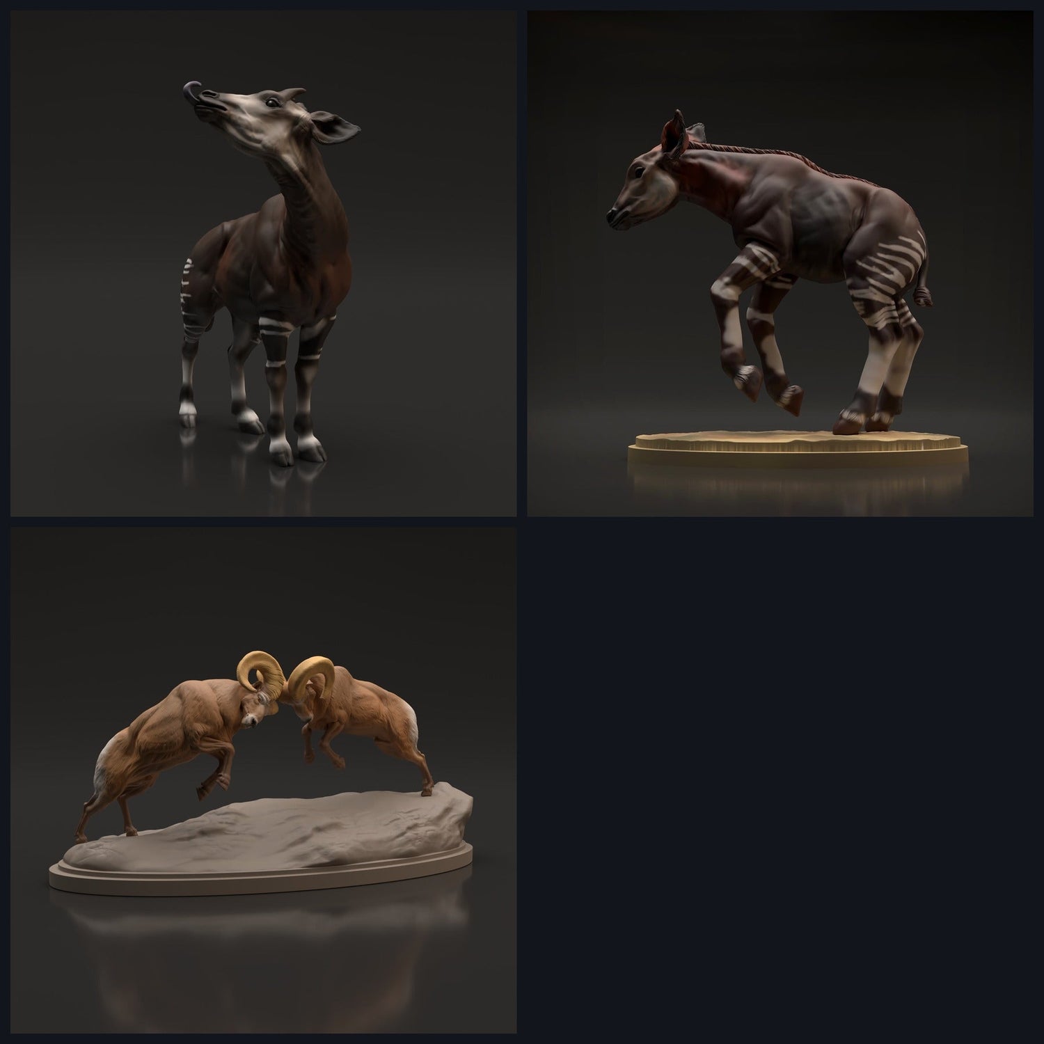 Esta imagen es la imagen de categoría para el lanzamiento 22_06: Savannen- y figuras de vida salvaje para dioramas y modelismo.