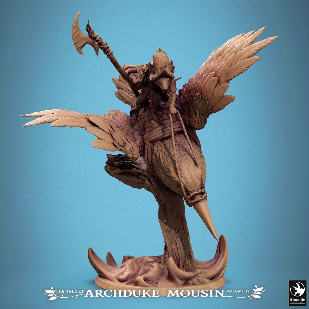 Imagen de colección para Tabletop: Caballero ratón sobre martinete como miniatura de 28 mm Tabletop de Rescale Miniatures