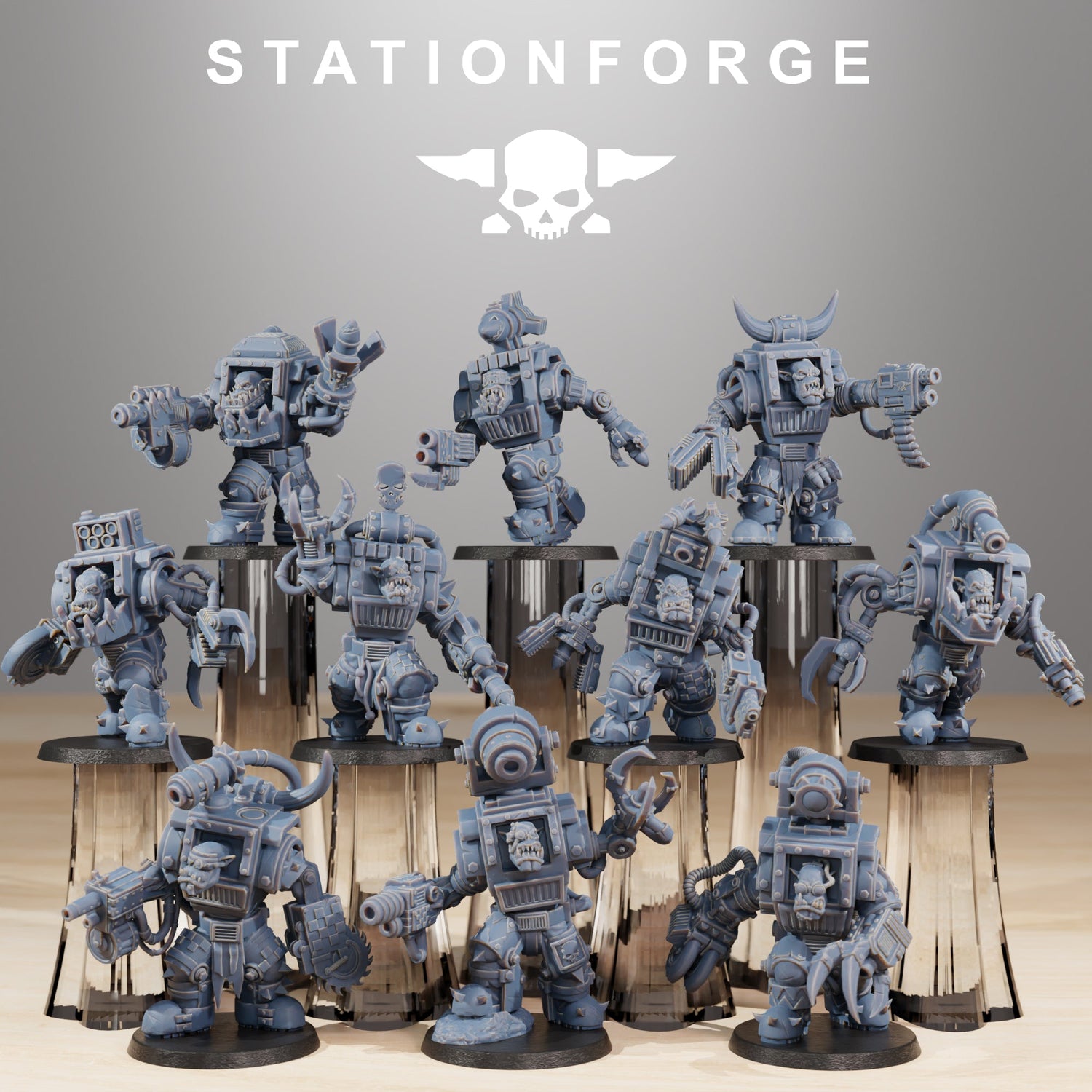 Imagen de colección para StationForge Minis: Orkaz Steelbrutes como miniaturas de 28 mm Tabletop