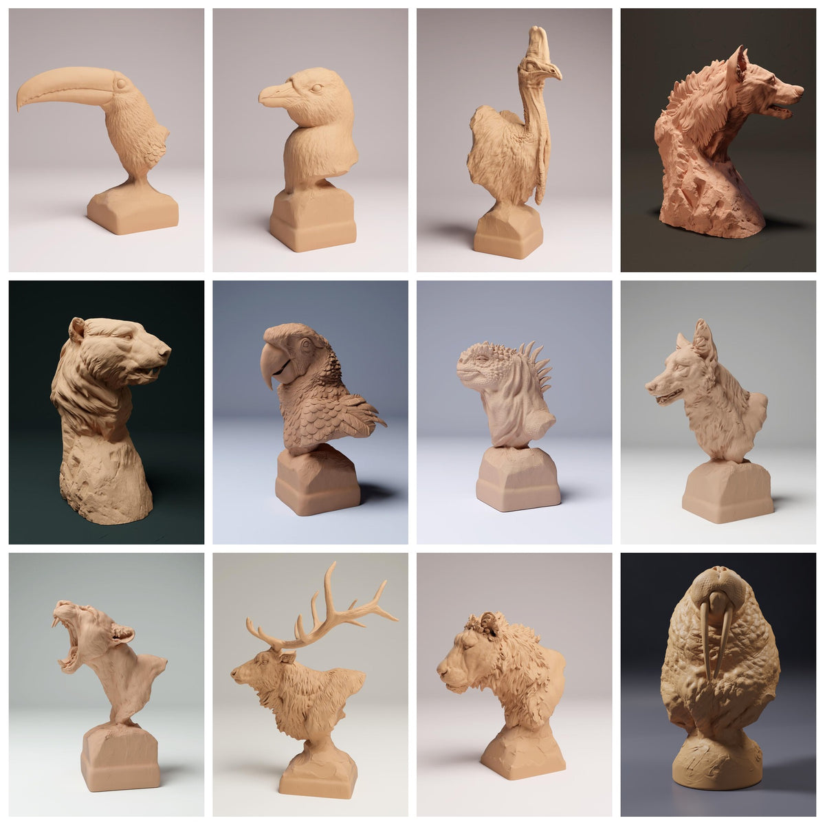 Bustos de animales – Animal Den Miniatures