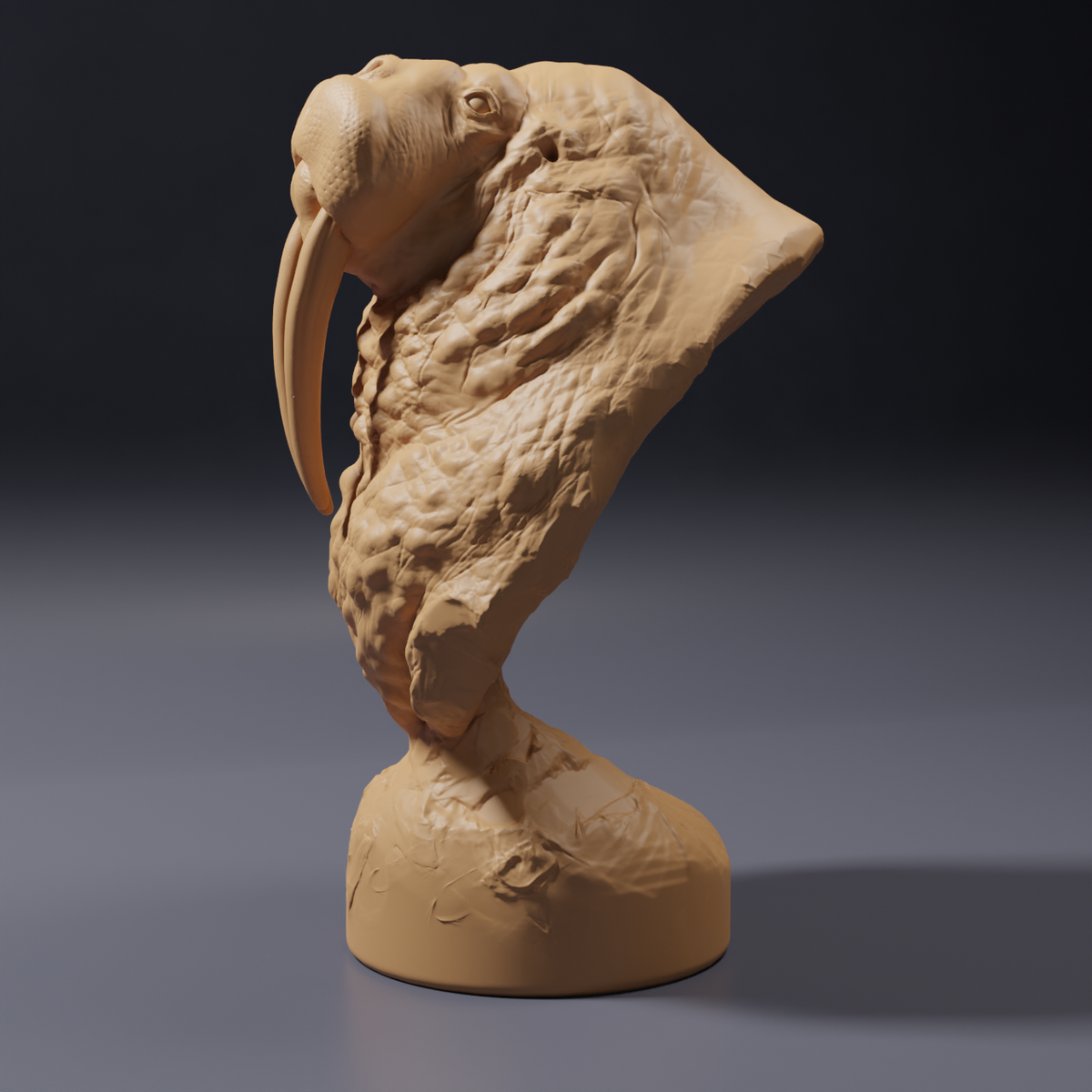Foto del producto, figura de animal Animal Den Miniatures 2: figura de animal marino: busto de morsa (26_09_02)