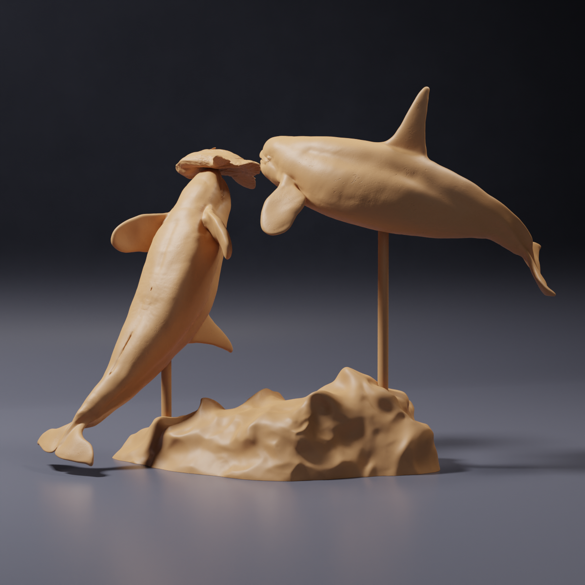Foto del producto: figura de animal Animal Den Miniatures 3: figura de animal marino: pez luna y orcas (26_09_07)