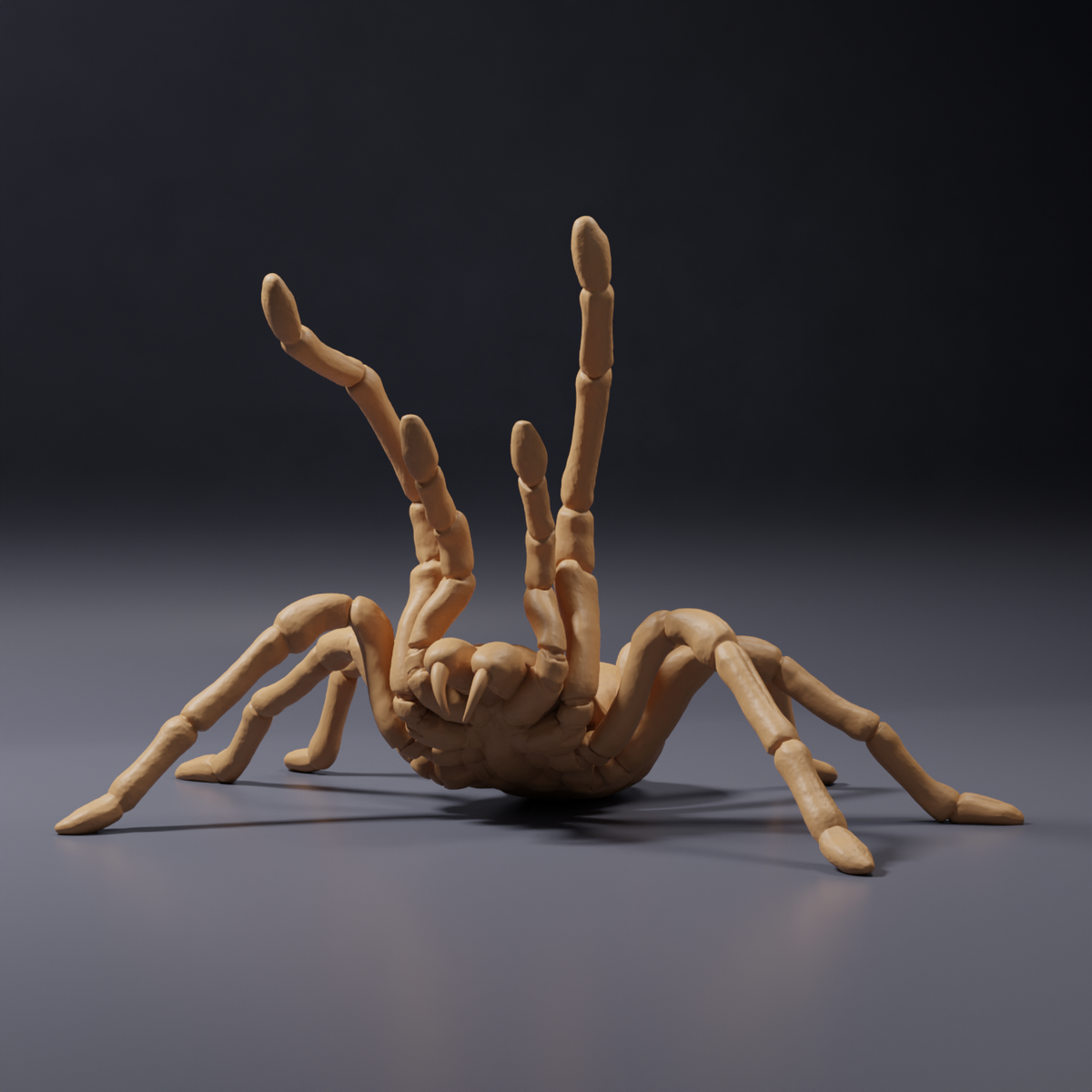 Foto del producto, figura de animal Animal Den Miniatures 0: figura de arácnido: tarántula Goliat - postura amenazante (26_10_02)