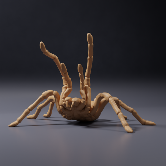 Foto del producto, figura de animal Animal Den Miniatures 0: figura de arácnido: tarántula Goliat - postura amenazante (26_10_02)