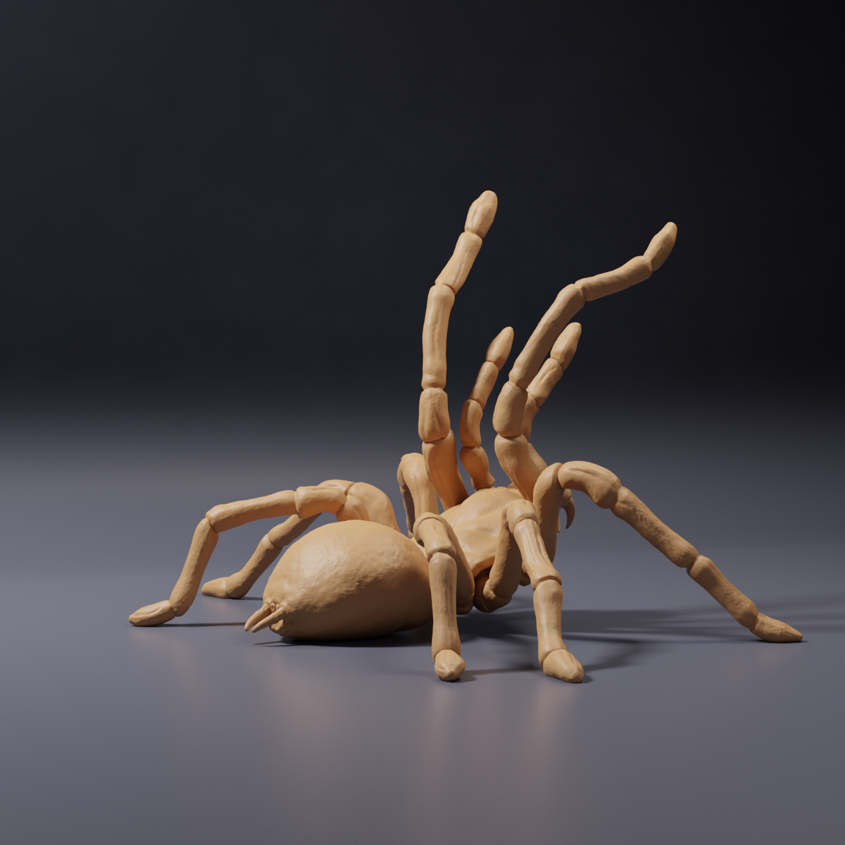 Foto del producto, figura de animal Animal Den Miniatures 5: Figura de arácnido: tarántula Goliat - postura amenazante (26_10_02)