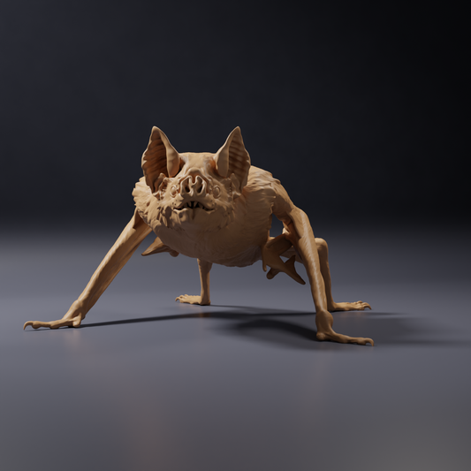 Foto del producto: figura de animal Animal Den Miniatures 0: Figura de murciélago: vampiro común agazapado (26_10_04)