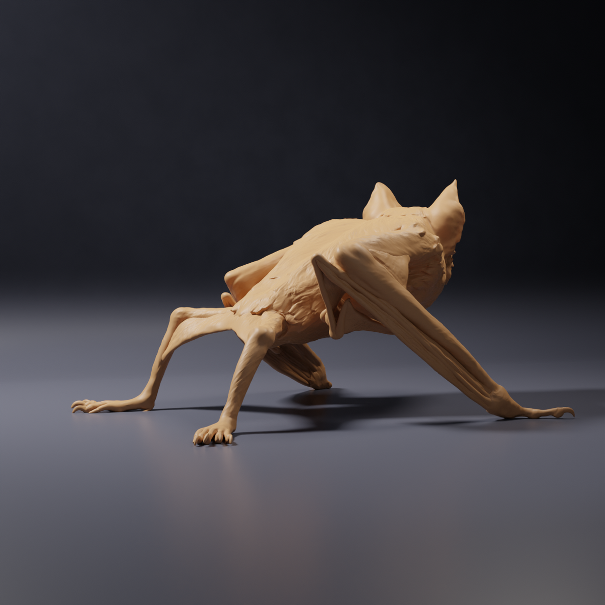 Foto del producto, figura de animal Animal Den Miniatures 4: Figura de murciélago: vampiro común agazapado (26_10_04)