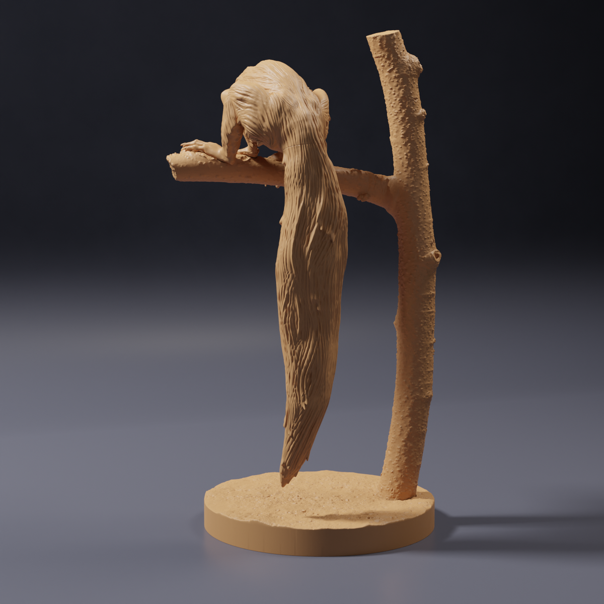 Foto del producto, figura de animal Animal Den Miniatures 4: figura de animal salvaje: aye-aye sentado en un árbol (26_10_05)