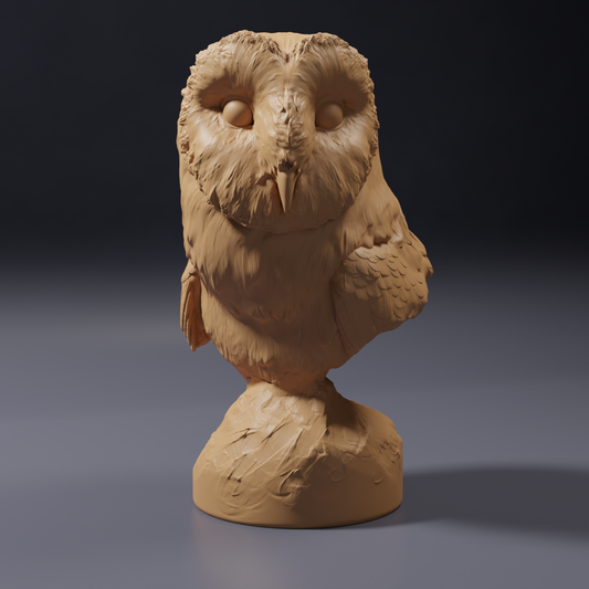 Foto del producto Figura animal Animal Den Miniatures 0: Figura de animal salvaje: lechuza común americana - busto (26_10_06)