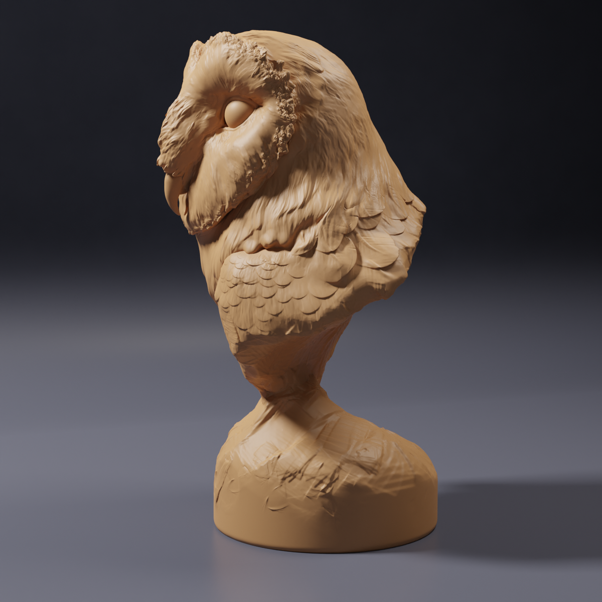 Foto del producto: figura de animal Animal Den Miniatures 2: figura de fauna salvaje: búho americano - busto (26_10_06)