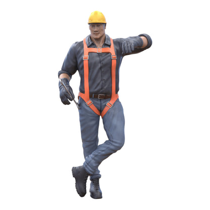 Foto del producto Diorama y modelo de miniatura: trabajador apoyado