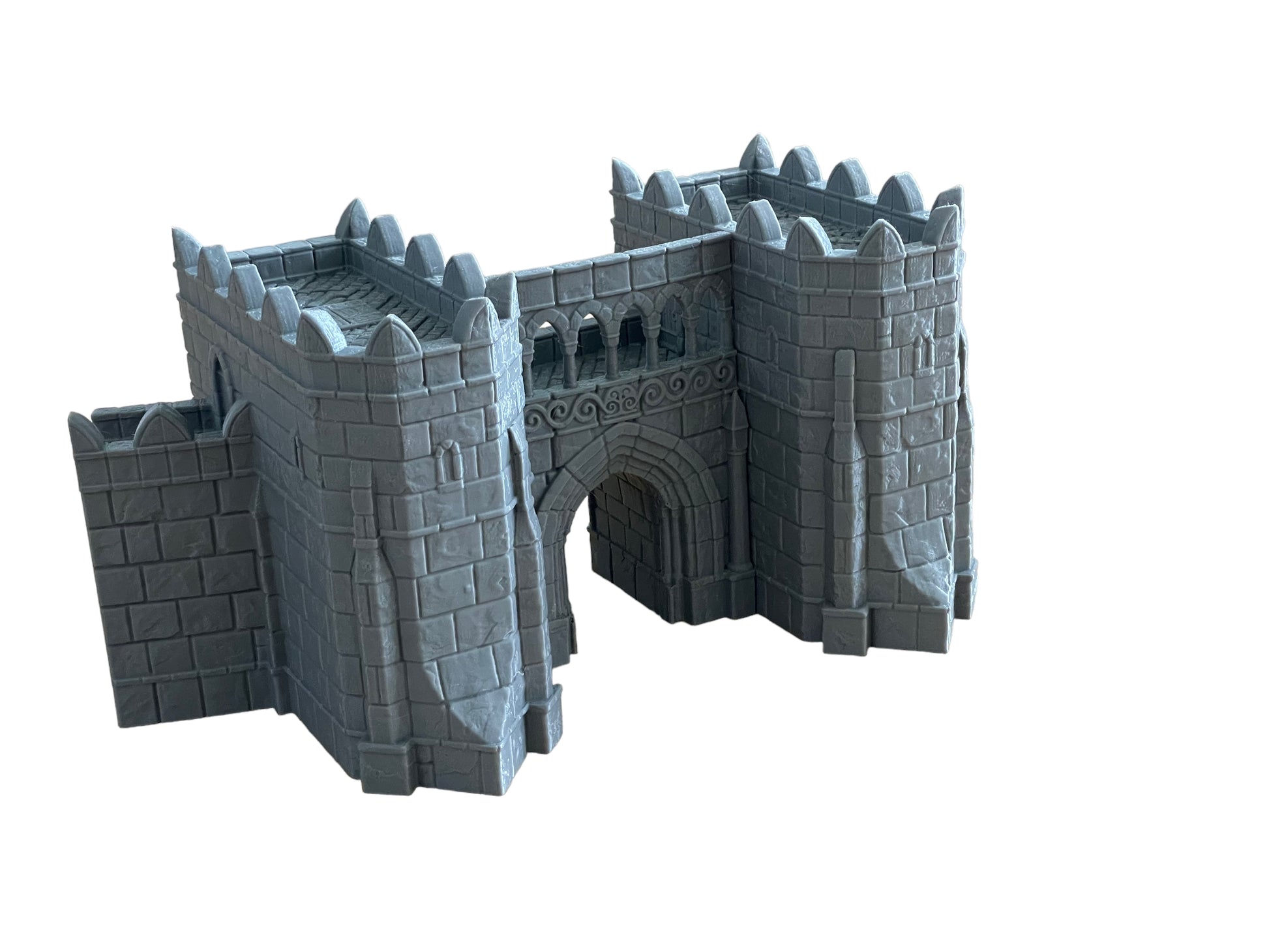 Produktfoto Tabletop 28mm The Printing Goes Ever On (TPGEO)  0: Riesige Festung - Ivory City modulare Burg - Königreich Gonthan - Tor, Mauer, Turm, Zitadelle