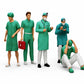 Foto de producto de maqueta de diorama 0: Set de figuras para diorama: clínica, cirugía y servicios de emergencia (n.º S46)