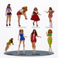 Foto de producto de maqueta de diorama 0: Set de figuras para diorama: Mujeres modernas en la vida urbana (n.º S93)