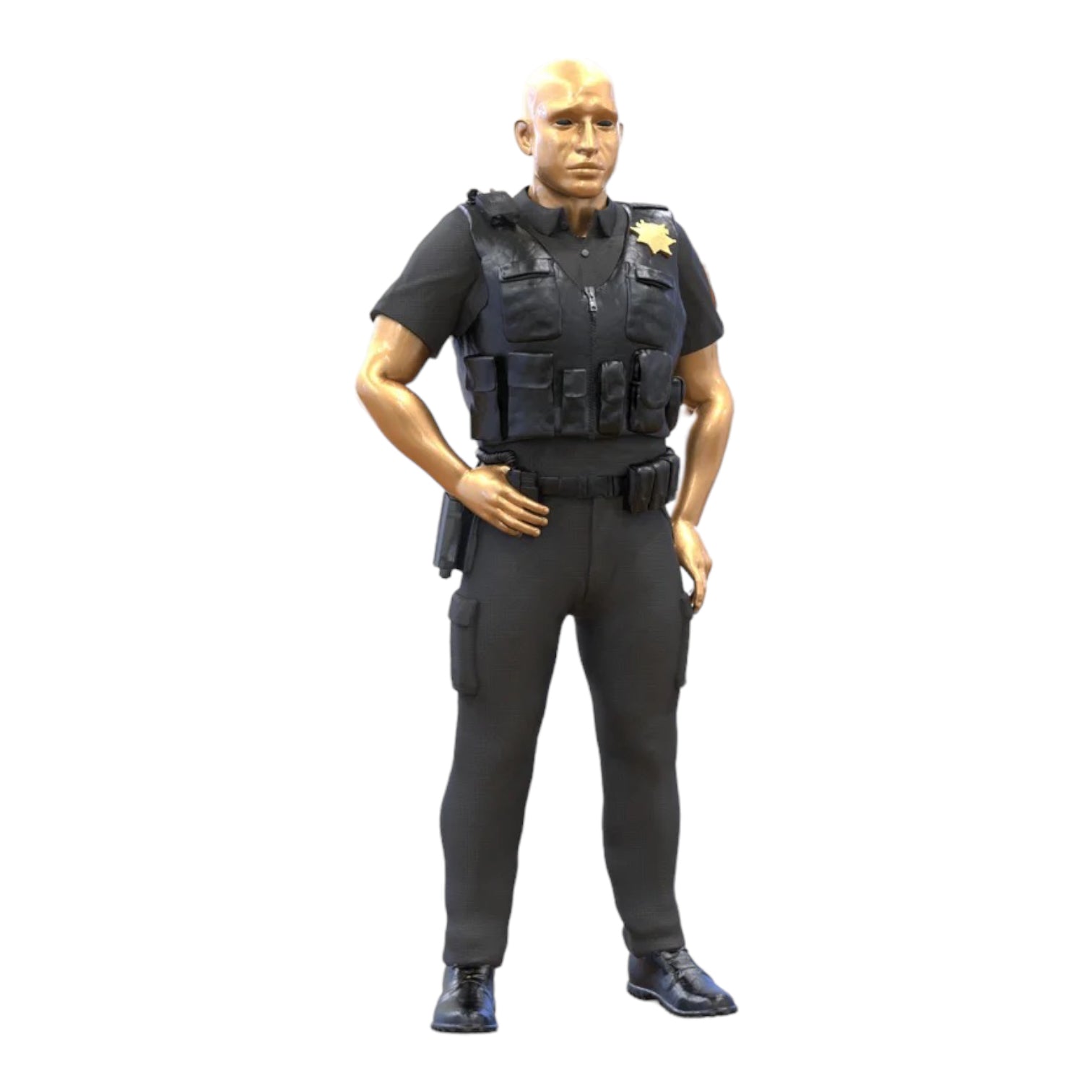 Foto de producto de maqueta de diorama 1: Set de figuras para diorama: Equipo policial clásico (n.º S95)