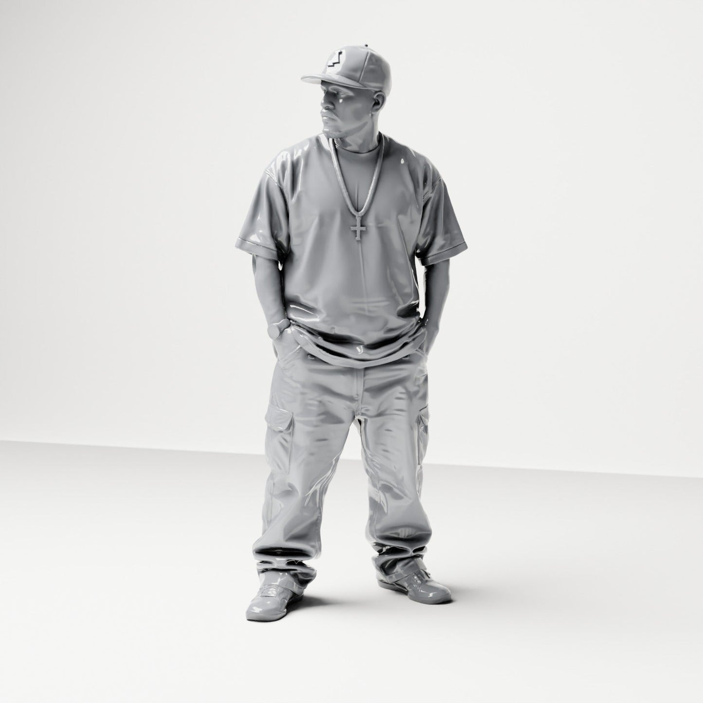 Foto de producto de maqueta de diorama 1: Set de figuras de hip-hop, urbanas y streetwear
