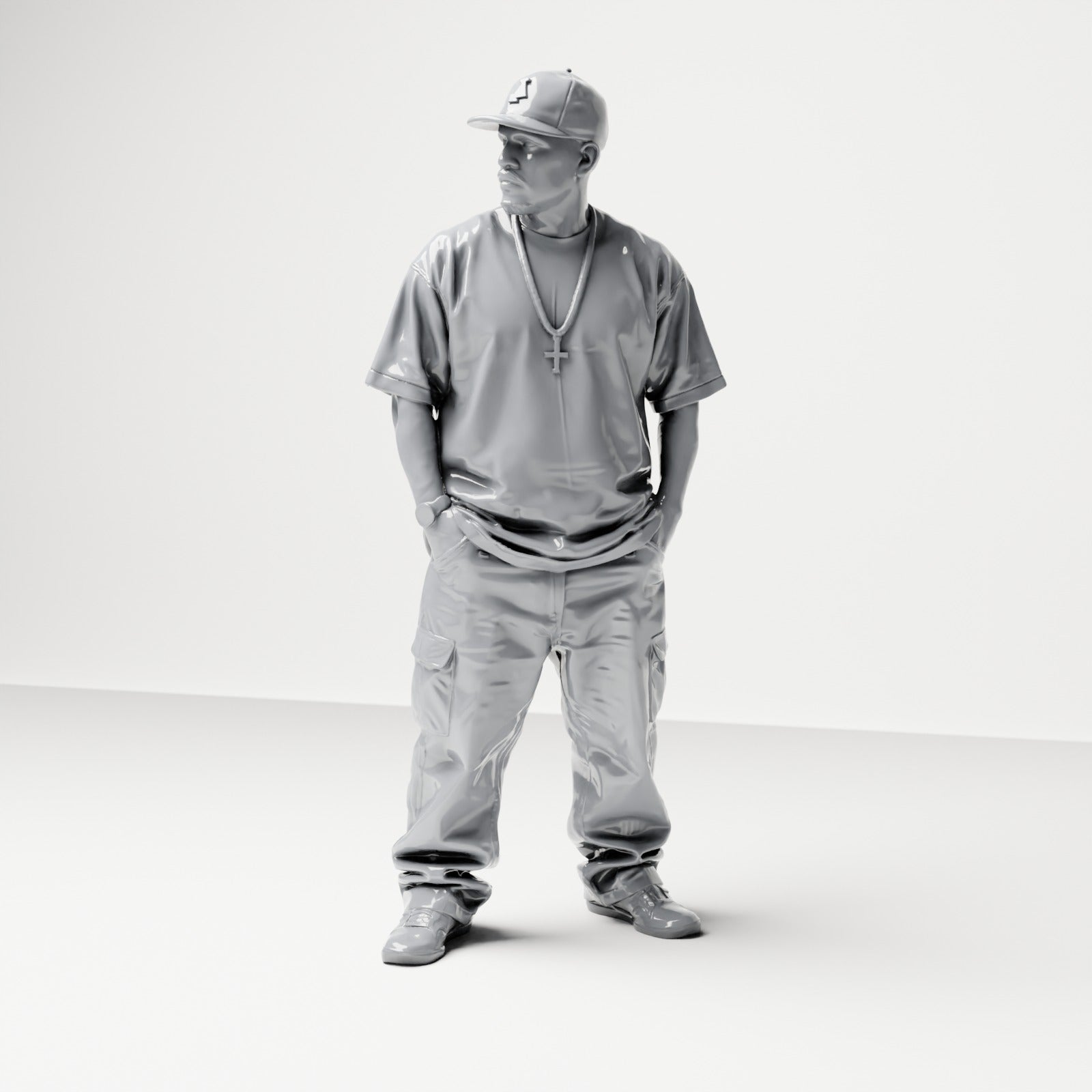 Foto de producto de maqueta de diorama 1: Set de figuras de hip-hop, urbanas y streetwear