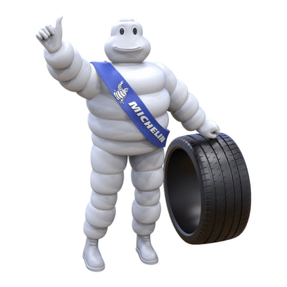 Foto del producto diorama y modelo de figura en miniatura: Hombre Michelin con neumáticos