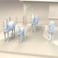 Foto 2 del producto de modelismo de dioramas: miniatura de diorama de caballos: tres caballos y un potro (h0_54)