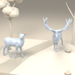Foto de producto de maqueta de diorama 2: miniatura de diorama de fauna salvaje: ciervo y cierva (h0_47)