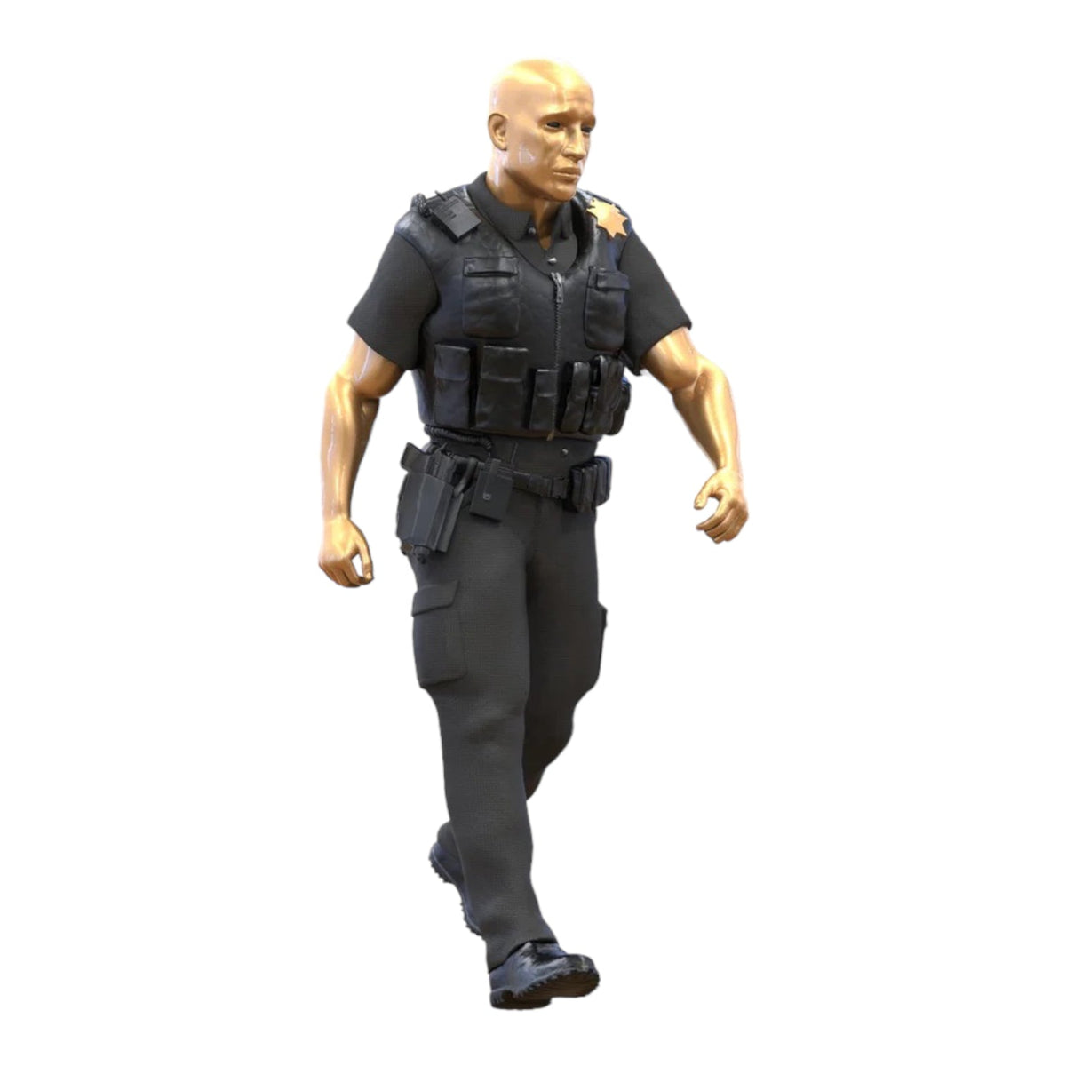 Foto de producto de modelismo de diorama 3: Set de figuras para diorama: Equipo policial clásico (n.º S95)