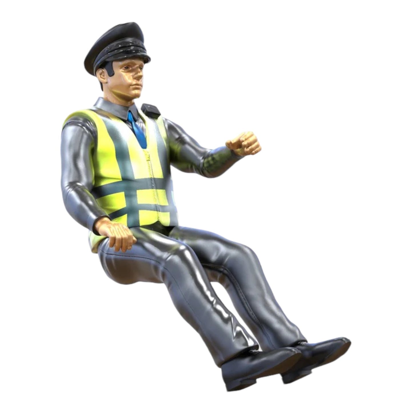 Foto de producto de maqueta de diorama 4: Set de figuras para diorama: policía de tráfico y control de carreteras (n.º S96)