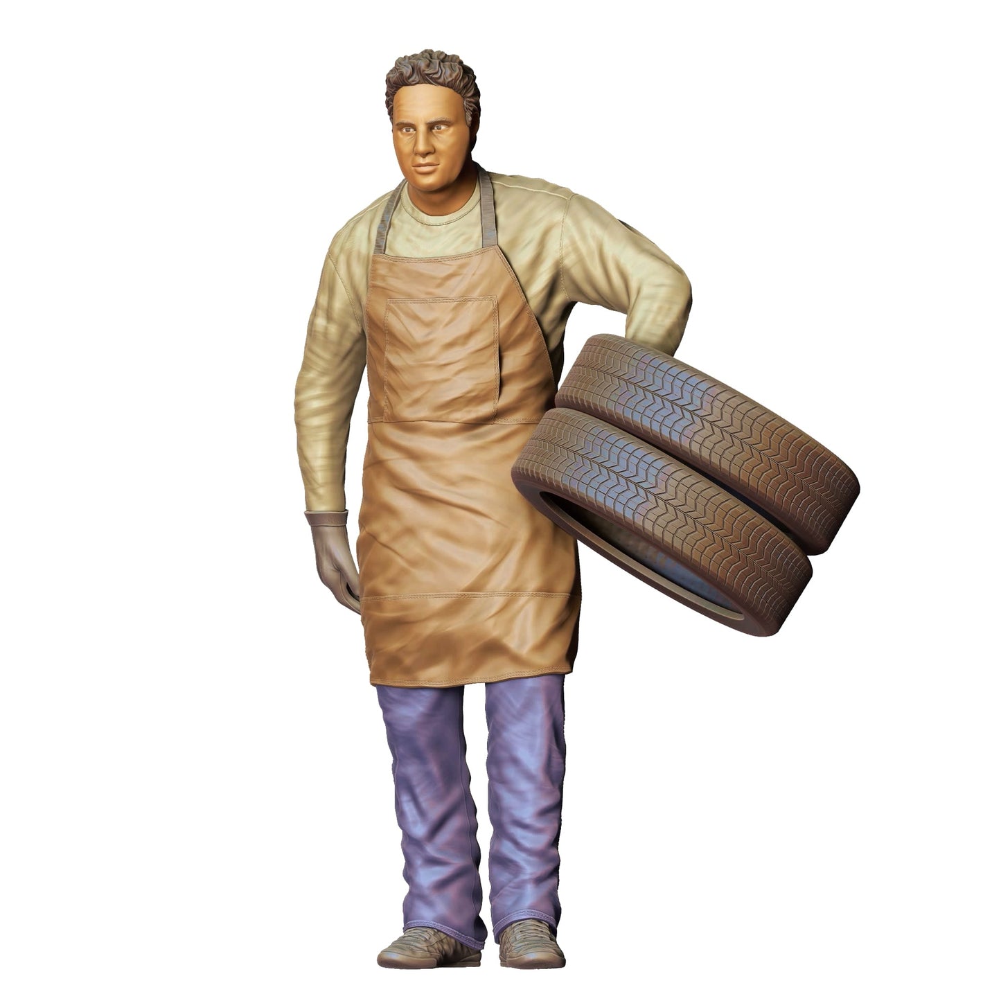 Diorama Modellbau Produktfoto 0: Diorama Figuren-Set: Werkstatt- und Fahrzeugteam (Nr. S128)