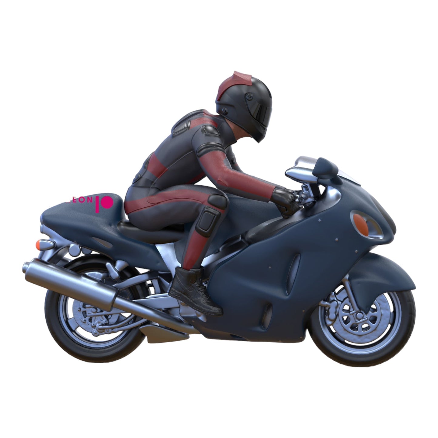 Foto de producto de maqueta para diorama 4: Set de figuras para diorama: gasolinera y encuentro de motociclistas (n.º S121)