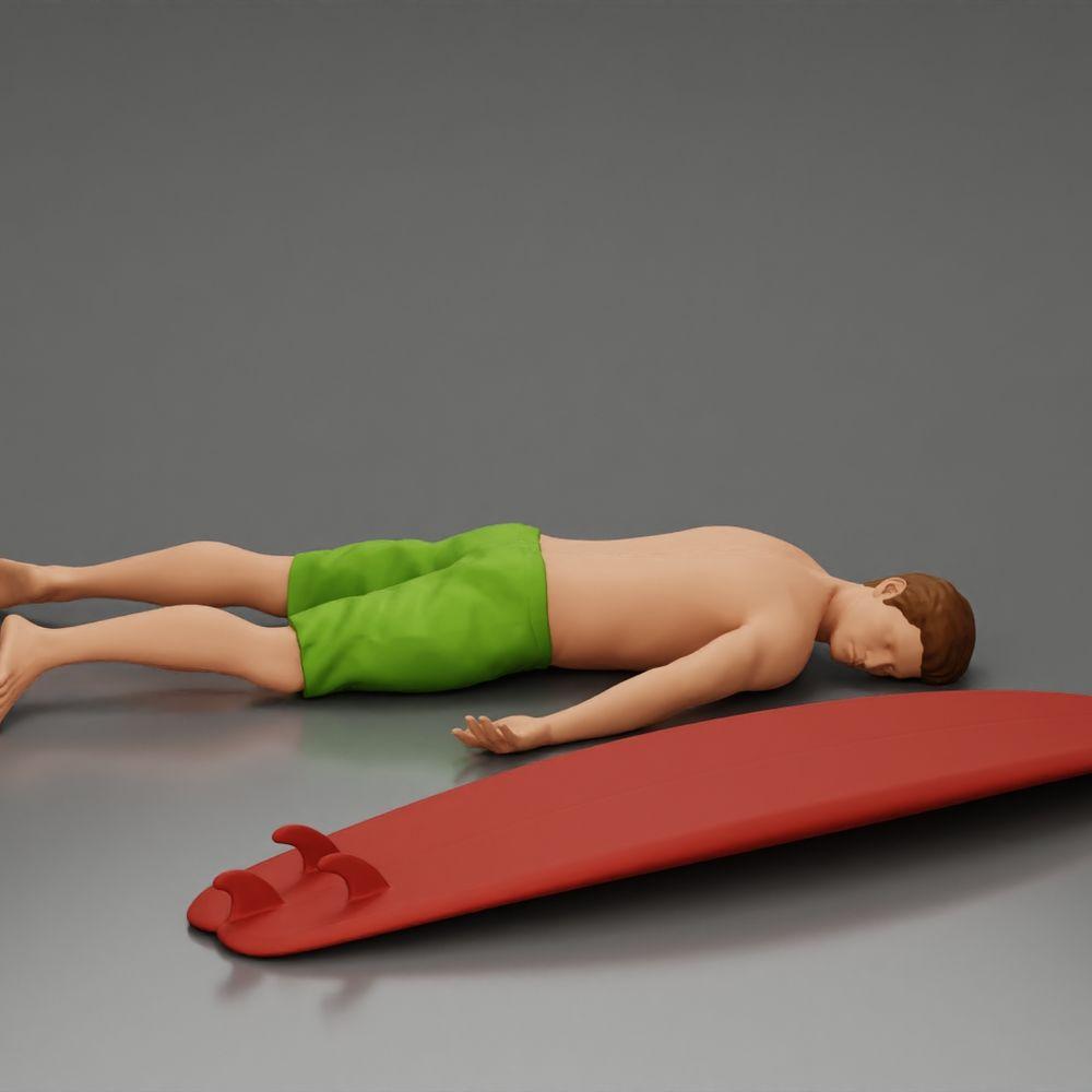 Diorama Modellbau Produktfoto 3: Diorama Figuren-Set: Strand und Wassersport (Nr. S85)