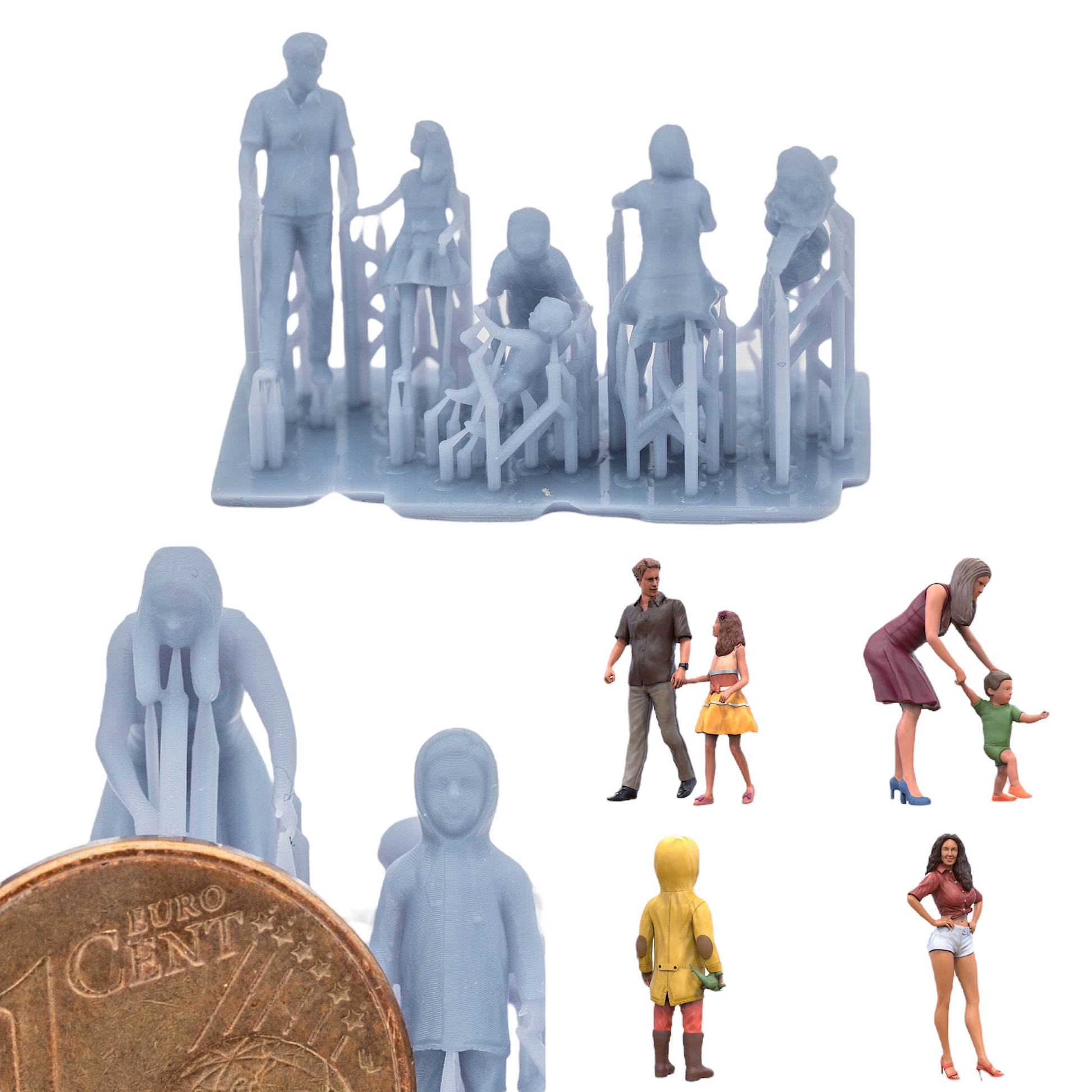 Foto del producto Figura H0, 1:72 - 0: Set de figuras familiares