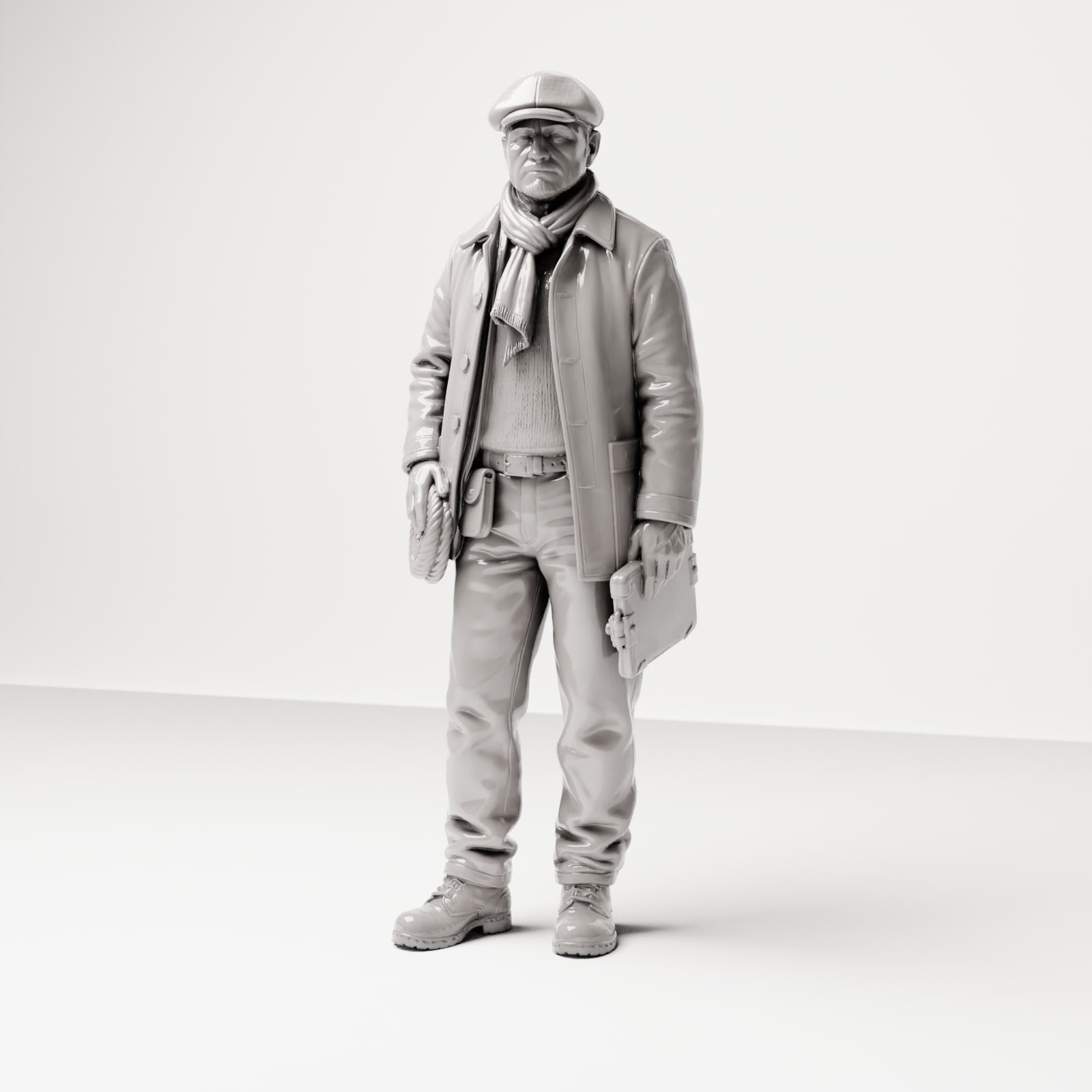 Foto de producto de modelismo de dioramas 3: Set de figuras para diorama: trabajadores históricos de puerto y muelle de las décadas de 1920 y 1930