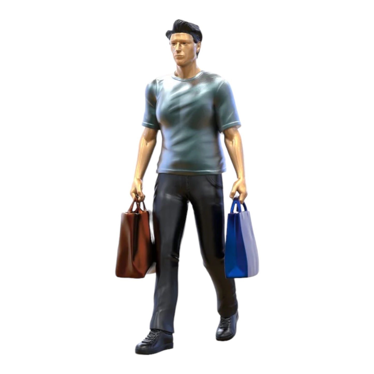 Diorama Modellbau Produktfoto 4: Diorama Figuren-Set: Einkaufen und Stadtbummel (Nr. S107)