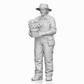 Foto de producto de maqueta de diorama 5: set de figuras para diorama: jardinero, trabajo de jardinería y vida rural