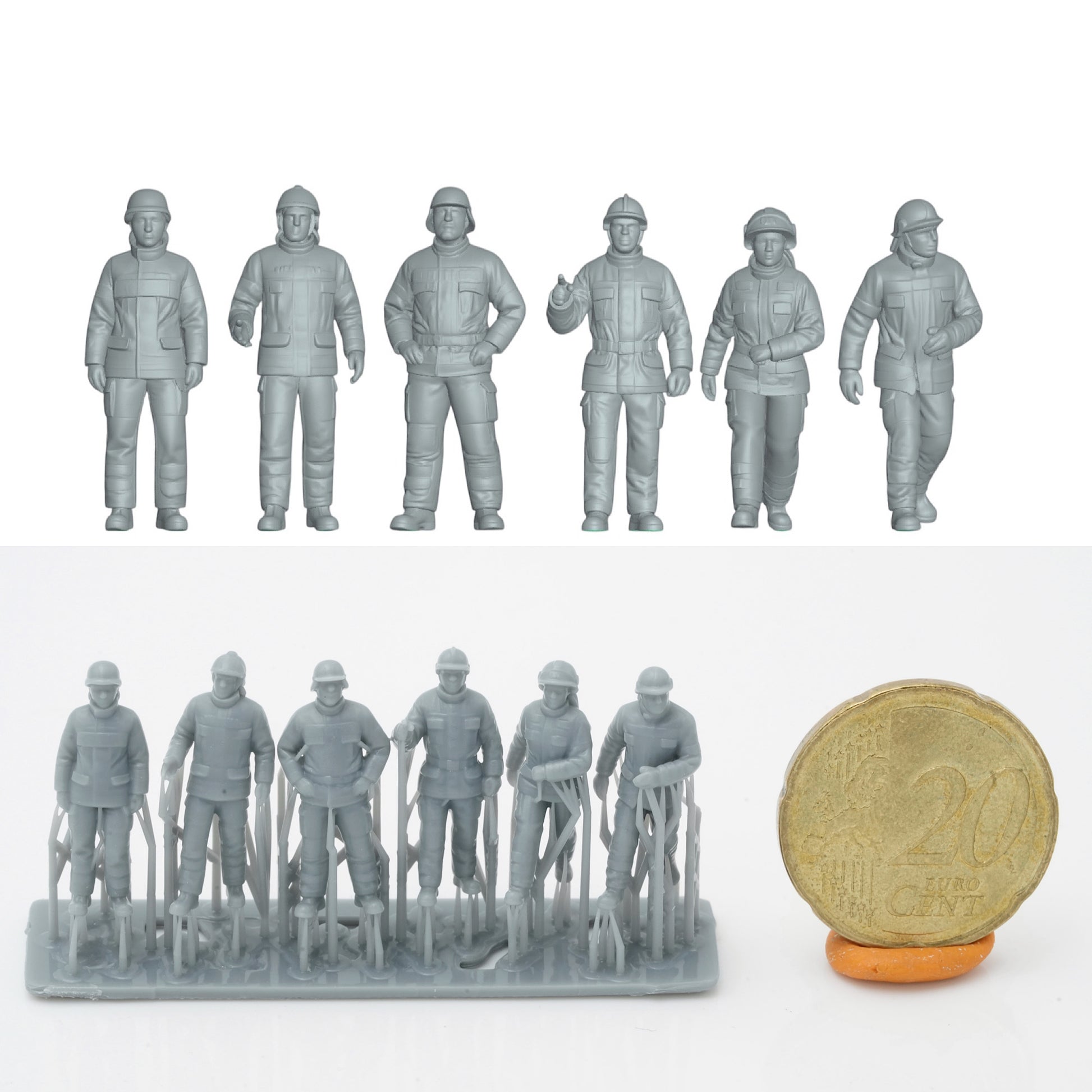 Produktfoto Figur H0, 1:72 - 0: Feuerwehr Rettungsdienst Figuren Set (6 Figuren)