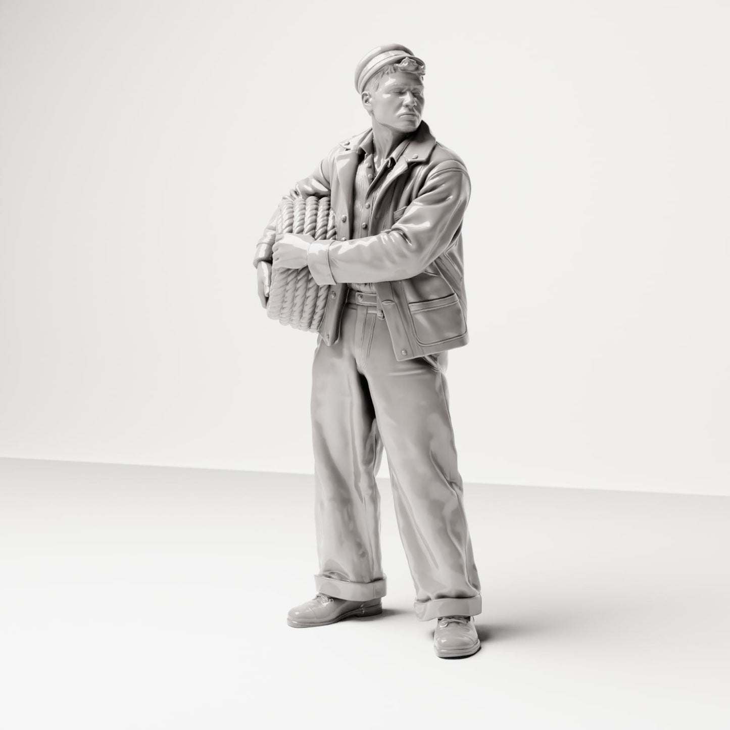 Foto de producto de modelismo de dioramas 4: Set de figuras para diorama: trabajadores históricos de puertos y muelles de las décadas de 1920 y 1930