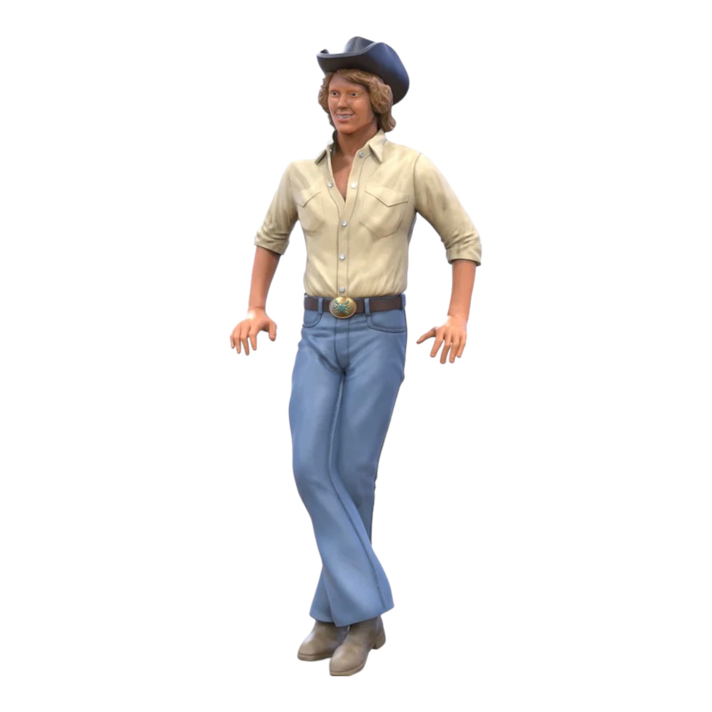 Foto del producto Diorama y modelismo figura en miniatura: Hombre con sombrero de vaquero 3