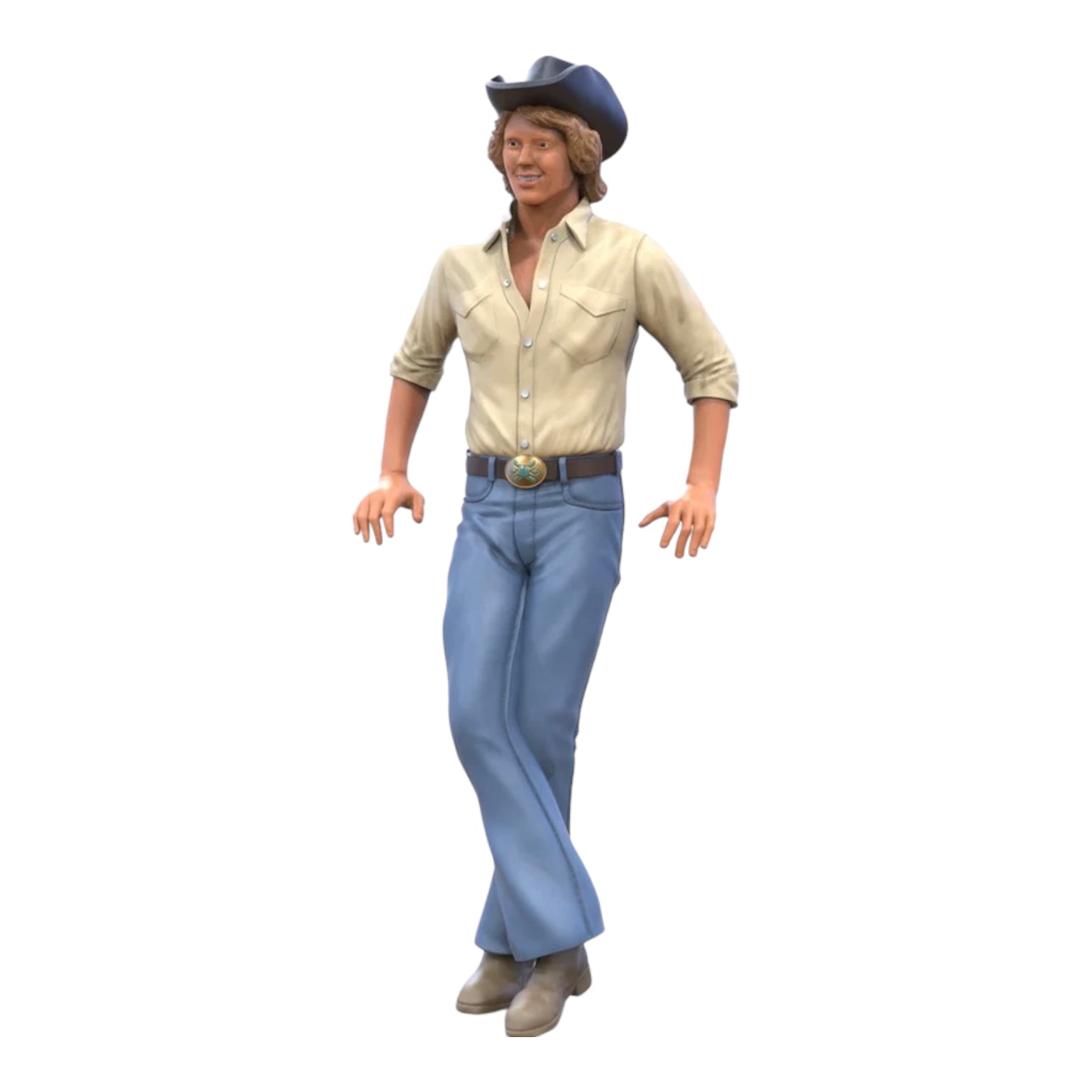 Foto del producto Diorama y modelismo figura en miniatura: Hombre con sombrero de vaquero 3