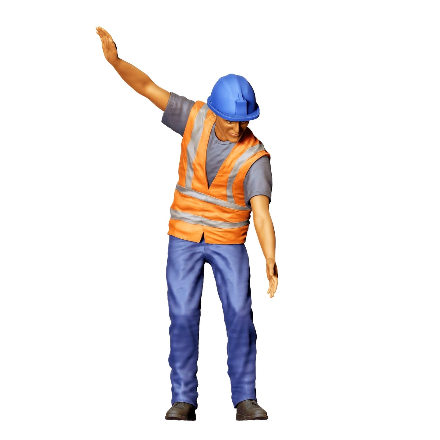 Foto de producto de maqueta para diorama 1: Set de figuras para diorama: trabajadores ferroviarios y mantenimiento de vías (n.º S44) - 4 figuras