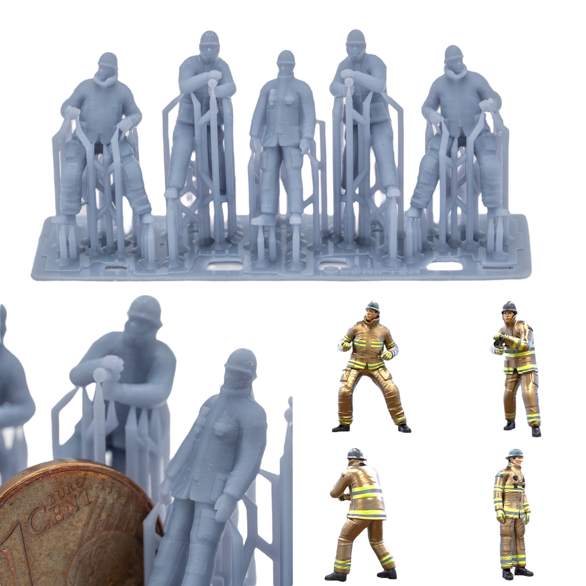 Foto del producto Figura H0, 1:72 - 0: Set de figuras de bomberos
