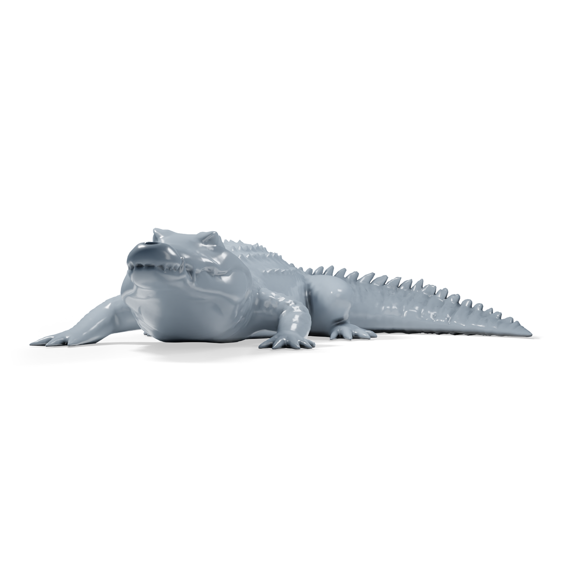 Foto de producto de modelismo de dioramas 4: miniatura para diorama de reptiles: dos cocodrilos en distintas poses (h0_49)