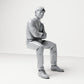 Foto de producto para maqueta de diorama 3: Figura sentada: espectador masculino con los brazos cruzados (B064)