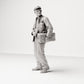 Foto de producto de modelismo para diorama 8: Set de figuras para diorama: trabajadores históricos de puerto y muelle de las décadas de 1920 y 1930