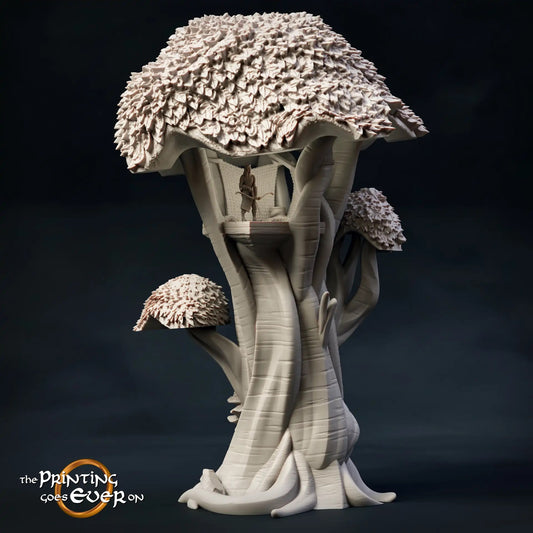 Foto del producto Tabletop 28mm The Printing Goes Ever On (TPGEO) 0: Gran árbol de los elfos - Alto mirador de los elfos del bosque