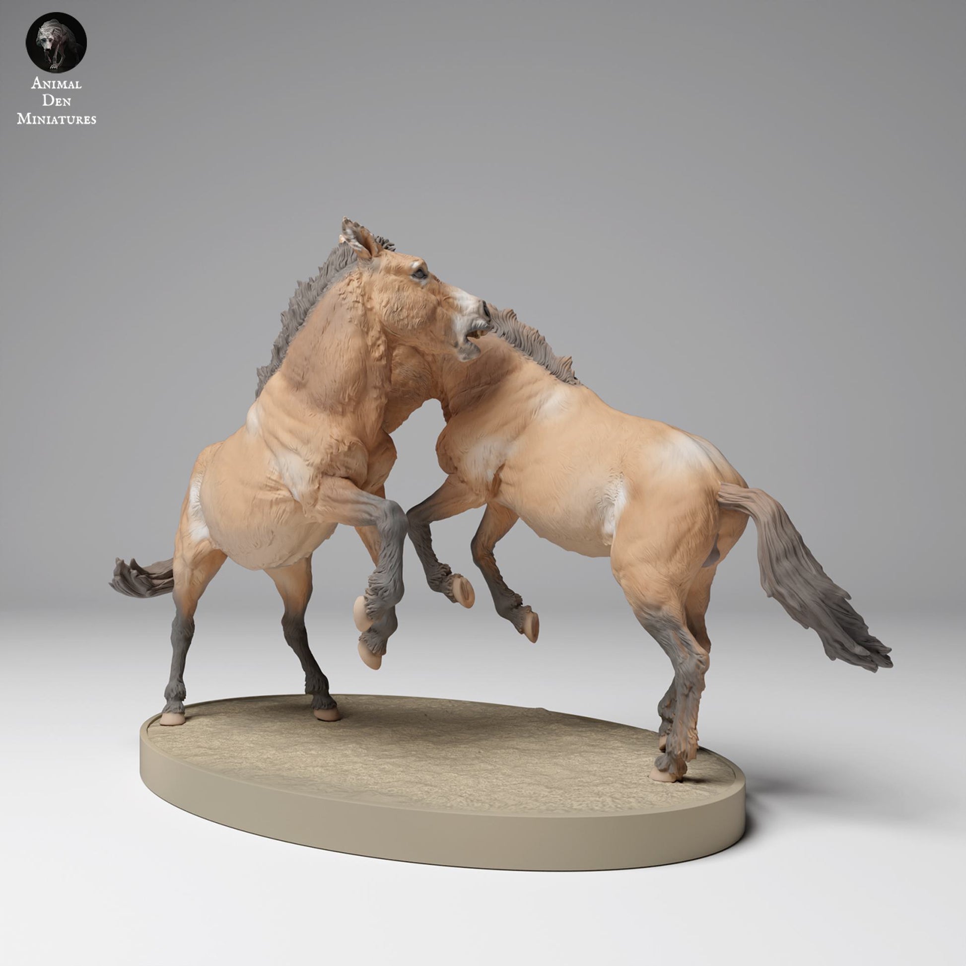 Produktfoto Tier Figur Diorama, Modellbau: 0: Wildtier Figur: kämpfende Przewalski-Pferde (Ref 24_12_02)