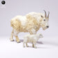 Produktfoto Tier Figur Diorama, Modellbau: 0: Wildtier Figur: Rocky Mountain Ziege mit Jungtier (Ref 25_01_02)