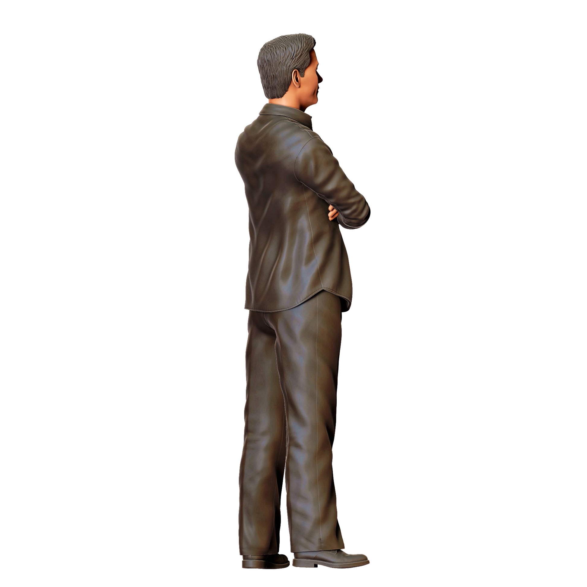 3DP Miniatures 2: Stehende Figur: Person mit verschränkten Armen in Hemd & Hose (Ref. Nr. 472)