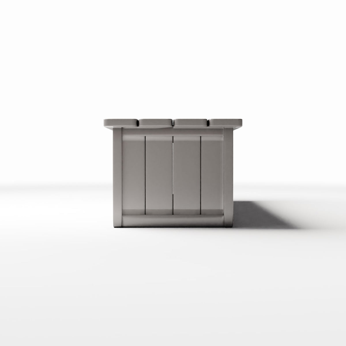 Foto de producto de diorama y modelismo 2: Mobiliario para dioramas: mesa de madera con frente cerrado (Ref. 1065D)